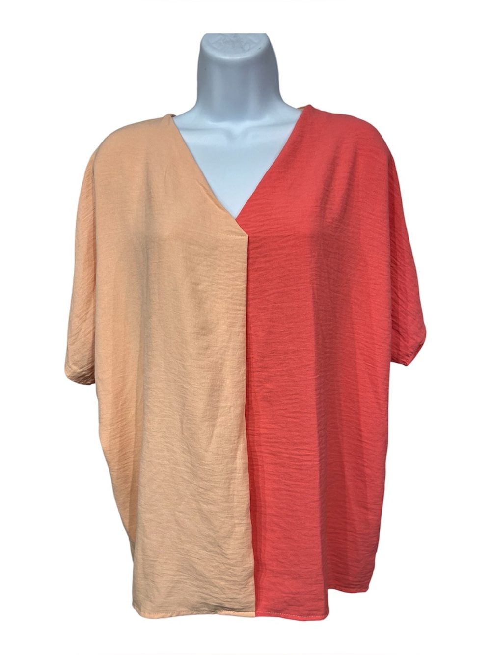 Bibi oversized color block blouse